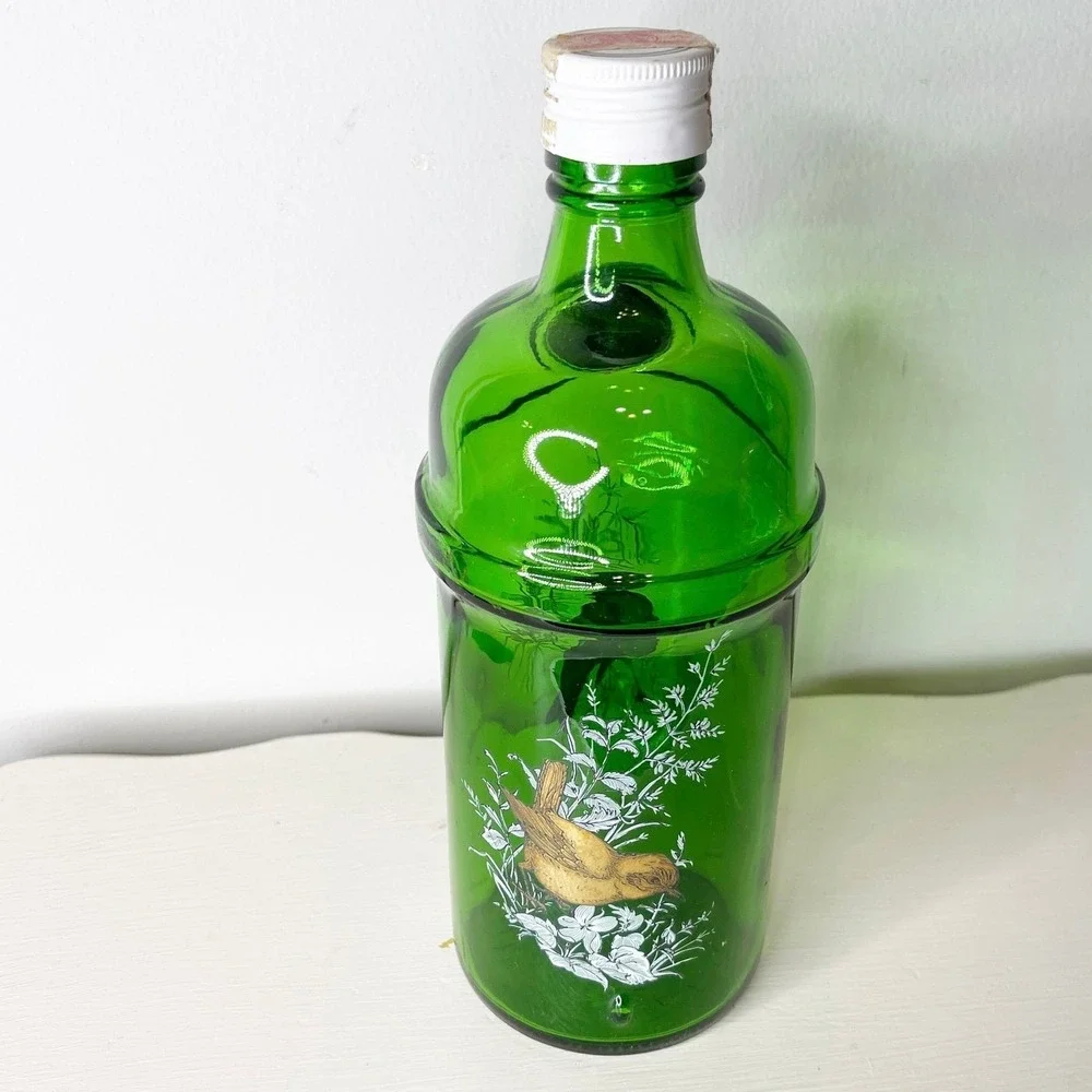 Hand-painted Old Tanqueray Gin Bottle 9